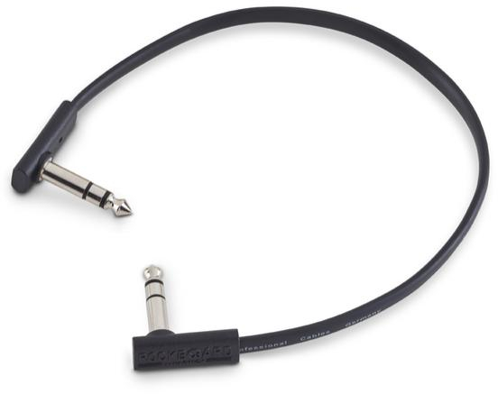 Flat TRS Cable - 30 cm (black)