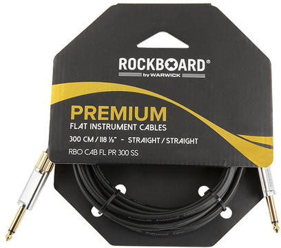 Premium Flat Instrument Cable, straight/straight (300 cm)
