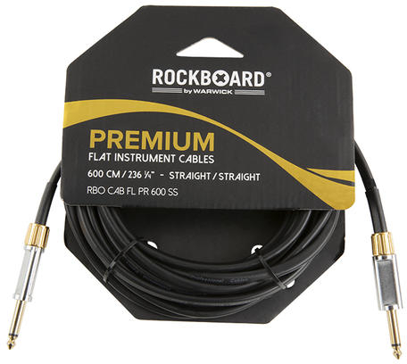Premium Flat Instrument Cable, straight/straight (600 cm)