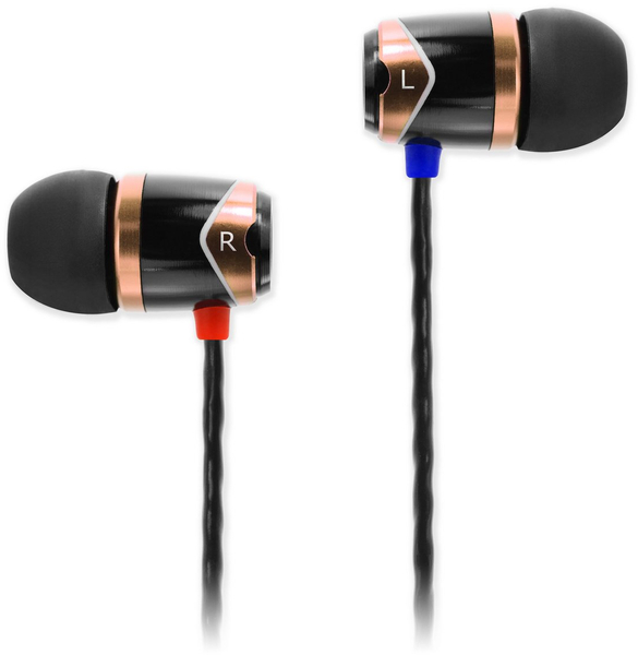 E10 In Ear Isolating Earphones (black & gold)