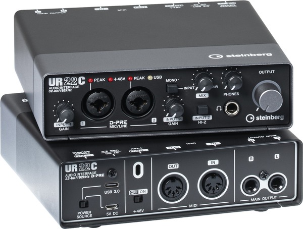 UR22C USB 3 Audio Interface incl MIDI I/O & iPad (Black)