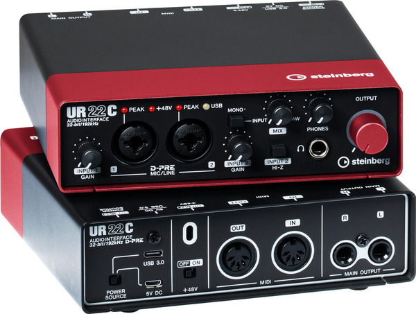 UR22C USB 3 Audio Interface incl MIDI I/O & iPad (red)