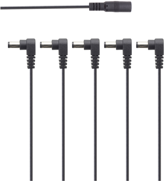 PCA-5 / Daisy Chain DC Power Cable (5-plug, angled)