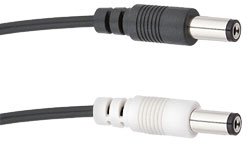 2.1mm Reverse Polarity Center Positive Barrel (18" - straight)