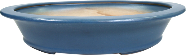 Oval Bonsai Pot (blue)
