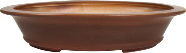 Oval Bonsai Pot (brown)