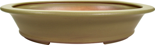 Oval Bonsai Pot (green)