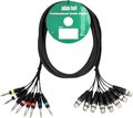 K3L8FV0500 (8-Fach Klinke Stereo auf 8-Fach XLR/Female)