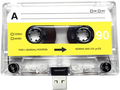 Blank Record Fixed USB Mixtape and Giftbox Retro A&B Yellow (16GB)