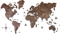 Enjoy The Wood 2D Wooden World Map Color Walnut Standard (size M)
