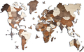 Enjoy The Wood 3D Multilayered World Map Full Multicolored (size XL)