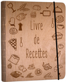 Enjoy The Wood Wooden Recipe Book Binder 'Livre de Recettes'