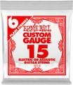 1015 Custom Gauge / Plain Steel Electric / Acoustic Guitar String (.015 / 6 pieces)