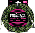 6082 Braided Straight Angled Instrument Cable (5.49m, black/green)