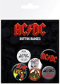 AC/DC Mix Badge Pack (4 x 25mm + 2 x 32mm)
