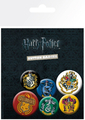 Harry Potter Crests Badge Pack (4 x 25mm + 2 x 32mm)