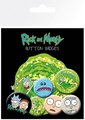 Rick And Morty - Characters Badge Pack (4 x 25mm & 2 x 32mm badges)