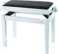 Bench-030 Pianobank (white gloss/ black seat)