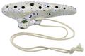 Ocarina Classic C-Tuning 18,5cm (White/blue speckled)
