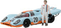 Greenlight Gulf Porsche 917K with Steve McQueen Figure (scale 1:43)