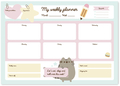 Grupo Erik A3 Weekly Planner Pusheen (EN)