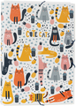 Grupo Erik A4 Elastic Folder Cute Cats