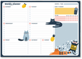 Grupo Erik A4 Weekly Planner Cute Cats (E)