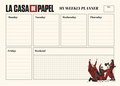 Grupo Erik A4 Weekly Planner La Casa de Papel (EN)