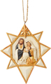Jim Shore 'Black and Gold Nativity Star' Hanging Ornament (11.5cm)