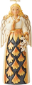 Jim Shore 'Generosity Of Spirit' Black and Gold Angel Figurine (14.5cm)