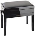 13951 Piano bench with sheet music storage (black glossy)