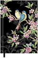 Kiub A5 Liniertes Hardcover Notizbuch Jewels Oiseaux Fleurs