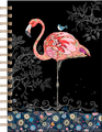 Kiub A5 Liniertes Hardcover Spiral Notizbuch Jewels Flamant
