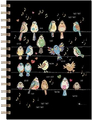 Kiub A5 Liniertes Hardcover Spiral Notizbuch Jewels Oiseaux
