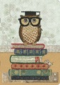 Kiub A5 Liniertes Softcover Notizbuch Chouette Sur Livre