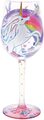 Hand-Painted Wine Glass "Unicorn" (22.5cm)