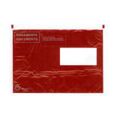 Dokumententasche-C6/5 Fenster rechts (rot)