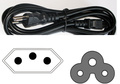 Mains Power Cord Switzerland (C5 plug / 1,8m / black)