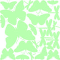 Ambiance Sticker Glow-in-the-Dark Butterflies and Dragonflies (22 stickers)
