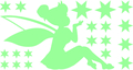 Ambiance Sticker Glow-in-the-Dark Fairy and Stars A159
