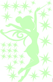 Ambiance Sticker Glow-in-the-Dark Fairy and Stars A333