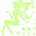 Ambiance Sticker Glow-in-the-Dark Fairy and Stars A369