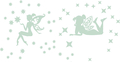 Ambiance Sticker Glow-in-the-Dark Fairy and Stars - Double Pack (52 stickers)