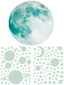 Ambiance Sticker Glow-in-the-Dark Moon, Stars and Planets (241 stickers)