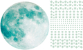 Ambiance Sticker Glow-in-the-Dark Moon and Stars (151 stickers)