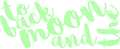 Ambiance Sticker Glow-in-the-Dark Quote 'To the moon and back'