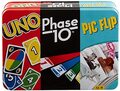 Mattel Games UNO / Phase 10 / Pic Flip (7+)