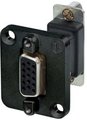 D-Sub Feedthrough 15P Black F-F NADB15FF-B