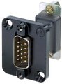 D-Sub Feedthrough 15P Black M-F NADB15MF-B