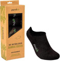 Pandoo Bamboo Invisible Socks | 35-38 Black (6 pairs)